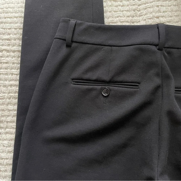 Vince black stretch cotton midrise slim trouser pants ‎ 2 - Picture 4 of 6